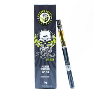 Death Bubba Live Resin Vape Pen by Unicorn Hunter Certified