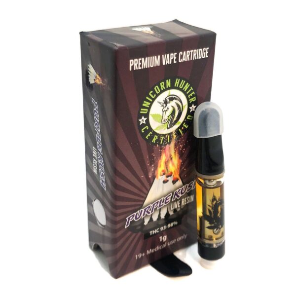 purple kush live risen vape cartridge unicorn hunter certified 1