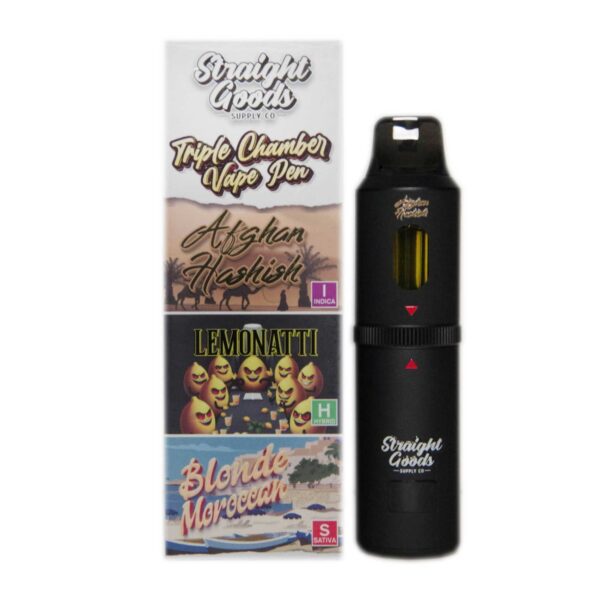 Afghan Hashish - Lemonatti - Blonde Moroccan Distillate Vape Pen (9 g) by Straight Goods Supply Co.