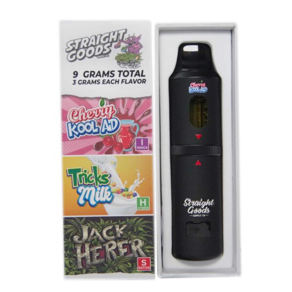 Cherry Kool Aid + Jack Herer + Tricks Milk Distillate Vape Pen (9g) by Straight Goods Supply Co.