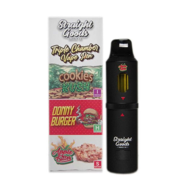 Cookies Kush + Donny Burger + Apple Fritter Distillate Vape Pen (9 g) by Straight Goods Supply Co.