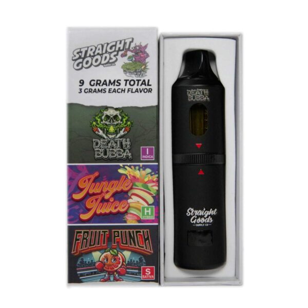Death Bubba + Fruit Punch + Jungle Juice Distillate Vape Pen (9 g) by Straight Goods Supply Co.