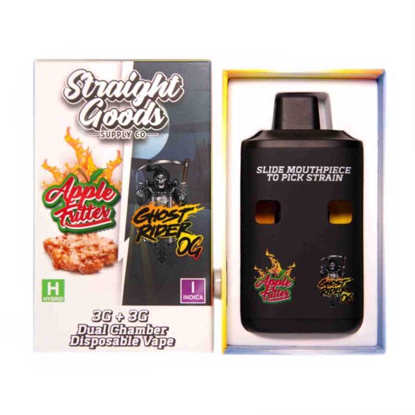 Apple Fritter + Ghost Rider OG Distillate Vape Pen by Straight Goods Supply Co.