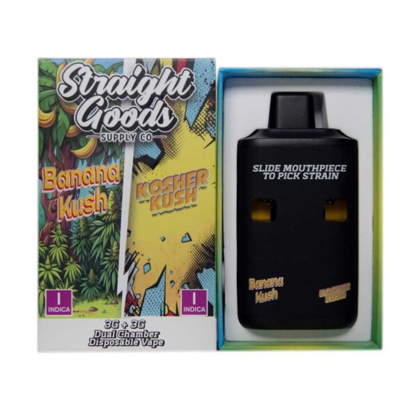 Banana Kush + Kosher Kush Distillate Vape Pen by Straight Goods Supply Co.