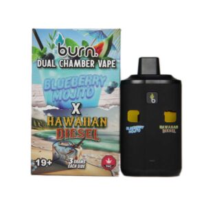 Blueberry Mojito x Hawaiian Diesel Dual Chamber Distillate Vape Pen