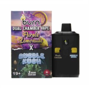 Bubble Kush + Purple Lemonade Distillate Vape Pen by Burn