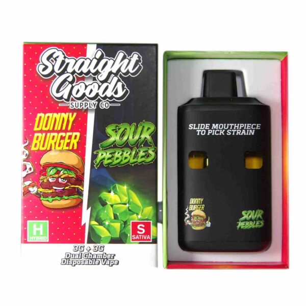 Donny Burger + Sour Pebbles Distillate Vape Pen by Straight Goods Supply Co.