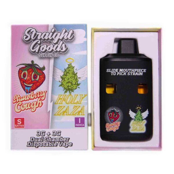 Strawberry Cough + Holy Zaza Distillate Vape Pen by Straight Goods Supply Co.