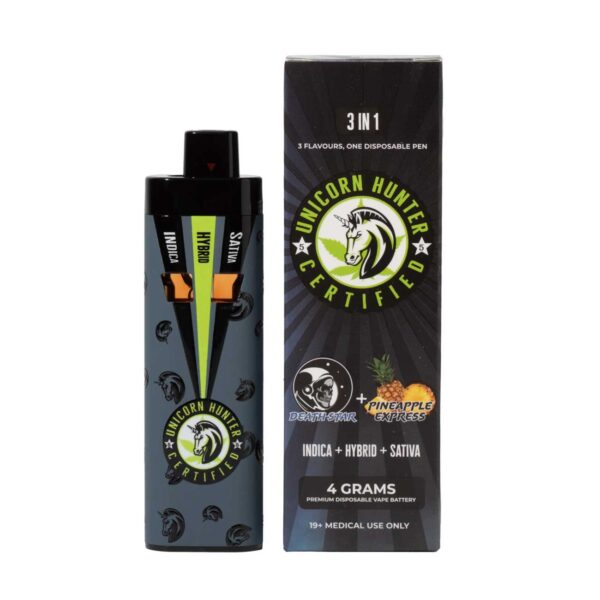 Death Star + Pineapple Express Distillate Vape Pen by Unicorn Hunter Certified