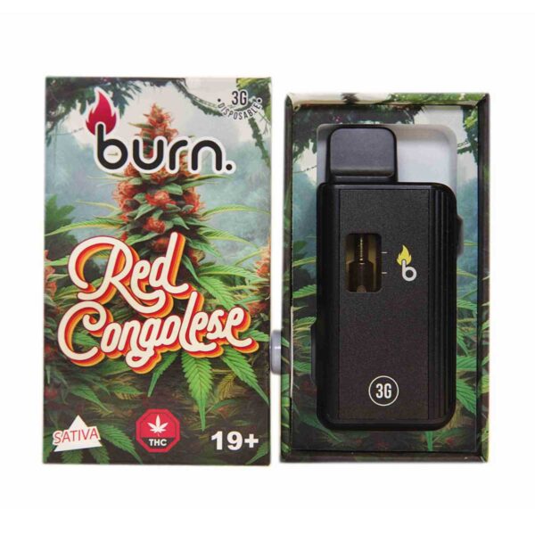 Red Congolese Distillate Vape Pen by Burn