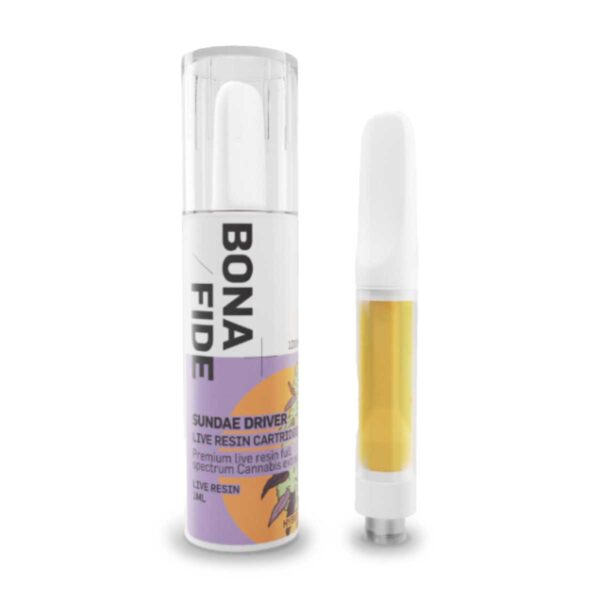 Sundae Driver Live Resin Vape Cartridge by Bonafide