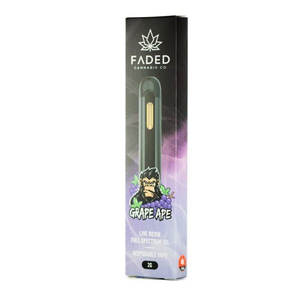 Grape Ape Live Resin Vape Pen (2 g) by Faded Cannabis Co.