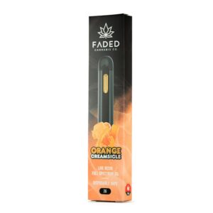 Orange Creamsicle Live Resin Vape Pen by Faded Cannabis Co.